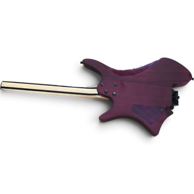 Custom Diplomat Boden Purple Flamed Maple Top Headless Guitar - Image 6
