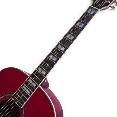 Custom Vile Barry S4BG Songbird Crimson Red Acoustic Electric Guitar - Image 6