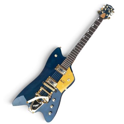 Custom Sovereign Jupiter Thunderbird Billy Bo Cerulean Blue Prism Guitar Bigsby Tremolo - Image 6