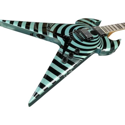 Custom Titan Audio Wylde Pelham Blue Vertigo Hammer Electric Guitar - Image 6