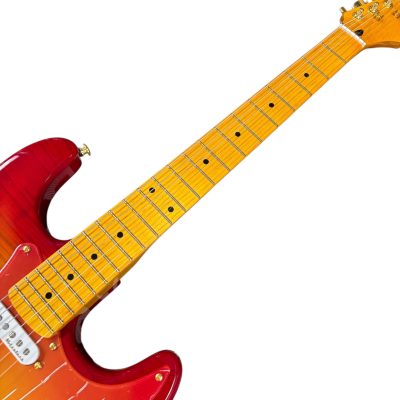 Custom Regent Bonamassa Cherry Sunburst Flamed Maple Top Guitar - Image 8