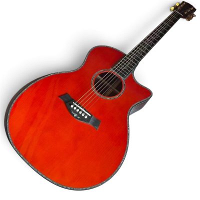 Custom Emberline Solid Sitka Spruce Red Presentation PS14ce Acoustic Guitar