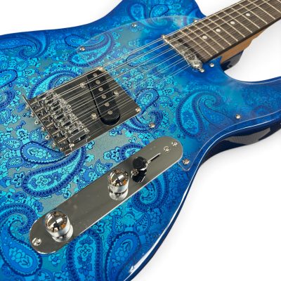 Custom Regent Blue Paisley 12 String Electric Guitar - Image 12