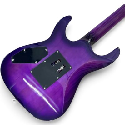 Custom Titan Horton Hellraiser C1 FR Purple Quilted Maple Top Electric Guitar Floyd Rose Tremolo - Image 3