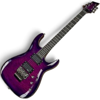Custom Titan Horton Hellraiser C1 FR Purple Quilted Maple Top Electric Guitar Floyd Rose Tremolo - Image 6