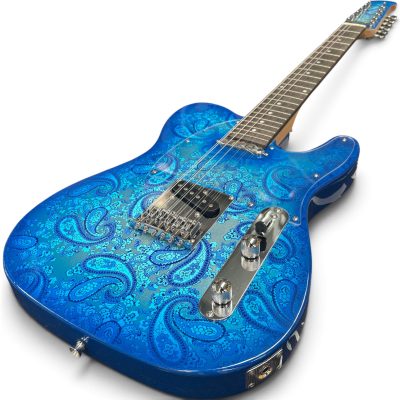 Custom Regent Blue Paisley 12 String Electric Guitar