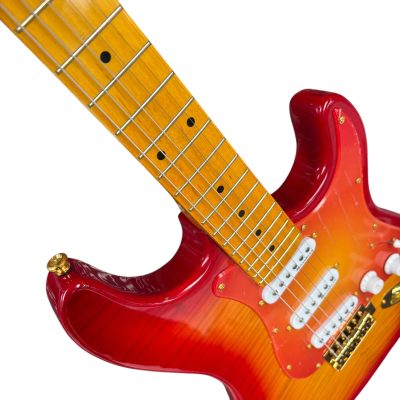 Custom Regent Bonamassa Cherry Sunburst Flamed Maple Top Guitar - Image 4