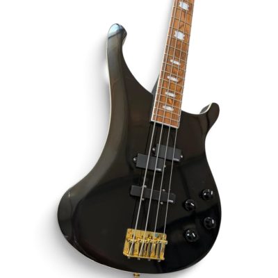 Custom Nova 4003 Jetglo Black Finish 4 String Bass - Image 9