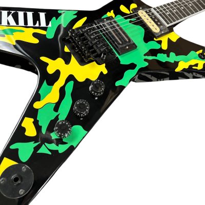 Custom Aurelius Dimebag Trend Alien Skull Camo Floyd Rose Tremolo Guitar - Image 12