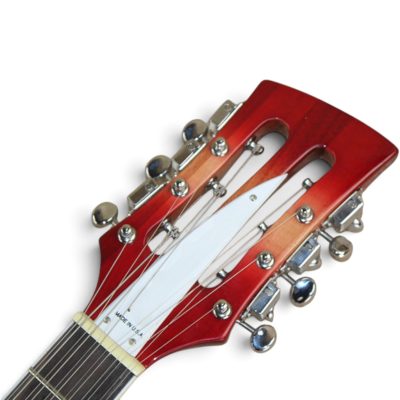 Custom Nova Slash Soundhole Cherry Fireglo 360 George Harrison Finish 12 String Guitar - Image 5