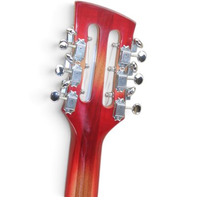 Custom Nova Slash Soundhole Cherry Fireglo 360 George Harrison Finish 12 String Guitar - Image 7