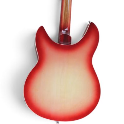 Custom Nova Slash Soundhole Cherry Fireglo 360 George Harrison Finish 12 String Guitar - Image 8