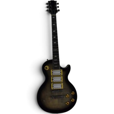 Custom Crown Ace Frehley Kiss Translucent Gray Burst Flamed Maple Top Guitar - Image 6