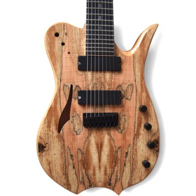 Custom Vesper Languedoc Region Natural Burl Top Finish 8 String Guitar