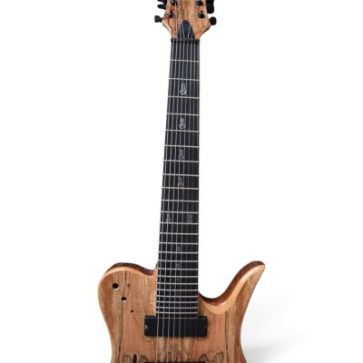 Custom Vesper Languedoc Region Natural Burl Top Finish 8 String Guitar - Image 5