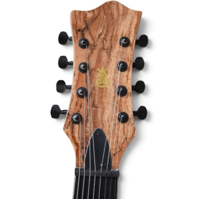 Custom Vesper Languedoc Region Natural Burl Top Finish 8 String Guitar - Image 6