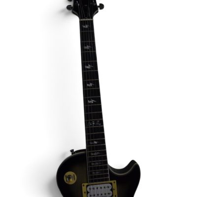 Custom Crown Ace Frehley Kiss Translucent Gray Burst Flamed Maple Top Guitar - Image 9