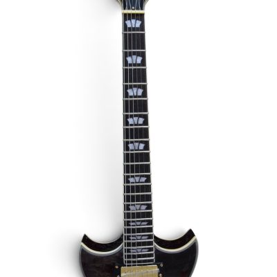 Custom Crown ES335 Bigsby Tailpiece Transparent Black Burst Ace Frehley Integrated LED Guitar - Image 6