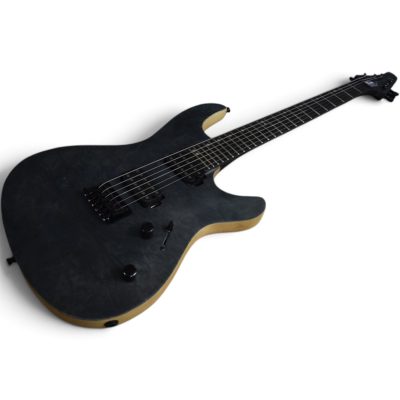 Custom Onyx Regius Matte Gray Quilted Maple Top 6 String Electric Guitar - Image 8