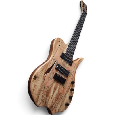 Custom Vesper Languedoc Region Natural Burl Top Finish 8 String Guitar - Image 10