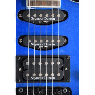 Custom Race Soloist HSS Pickup Blue Guitar Floyd Rose Tremolo - Image 9