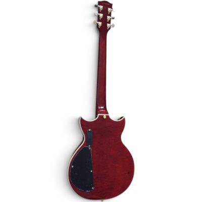 Custom Crown ES335 Bigsby Tailpiece Wine Red Burst Ace Frehley Integrated LED Guitar - Image 3