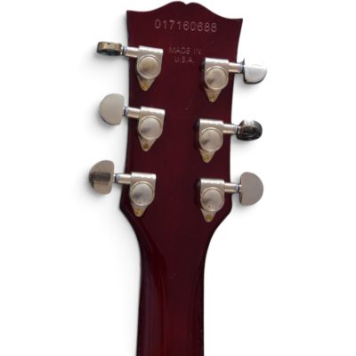 Custom Crown ES335 Bigsby Tailpiece Wine Red Burst Ace Frehley Integrated LED Guitar - Image 2