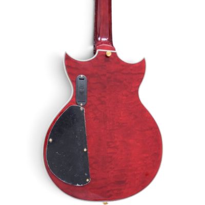 Custom Crown ES335 Bigsby Tailpiece Wine Red Burst Ace Frehley Integrated LED Guitar - Image 12