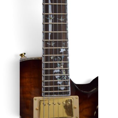 Custom Monarch Santana Singlecut Tiger Eye Burst Maple Top Guitar - Image 3