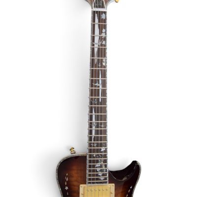 Custom Monarch Santana Singlecut Tiger Eye Burst Maple Top Guitar - Image 4