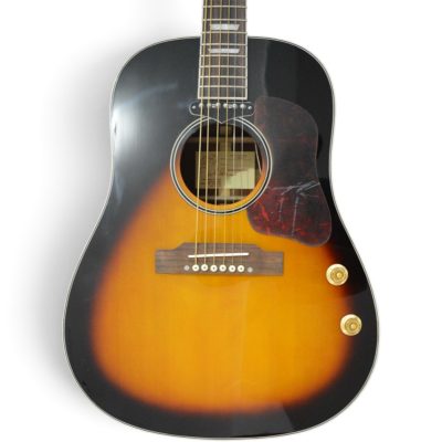 Custom Crown J160E John Lennon Tobacco Burst Magnetic Pickup Electric Acoustic Guitar