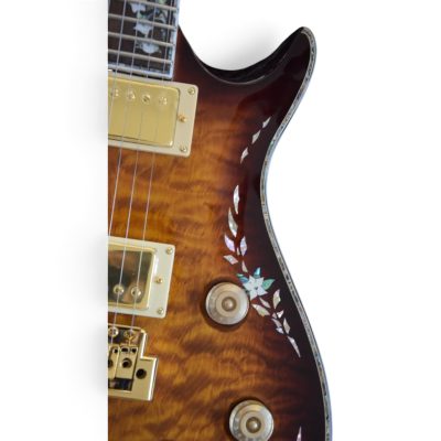 Custom Monarch Santana Singlecut Tiger Eye Burst Maple Top Guitar - Image 8