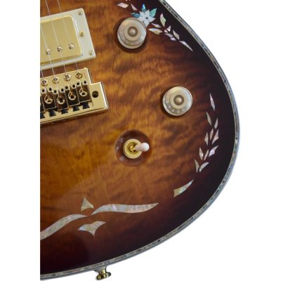 Custom Monarch Santana Singlecut Tiger Eye Burst Maple Top Guitar - Image 9