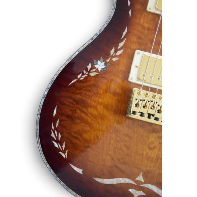 Custom Monarch Santana Singlecut Tiger Eye Burst Maple Top Guitar - Image 10