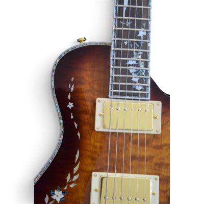 Custom Monarch Santana Singlecut Tiger Eye Burst Maple Top Guitar - Image 11