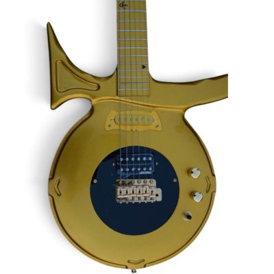 Custom Ember Prince Love Symbol Gold Finish 6 String Electric Guitar - Image 6