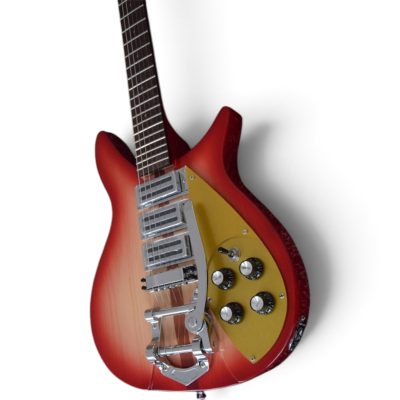 Custom Nova Fireglo 325C64 21 Inch Scale Length Lennon Guitar Bigsby Tremolo - Image 7