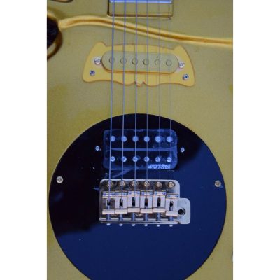 Custom Ember Prince Love Symbol Gold Finish 6 String Electric Guitar - Image 8