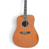 Custom Vertex D45 Amber Solid Spruce Top Acoustic Electric Guitar Fishman Pickups