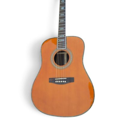 Custom Vertex D45 Amber Solid Spruce Top Acoustic Electric Guitar Fishman Pickups