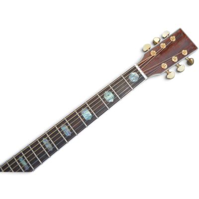 Custom Vertex D45 Amber Solid Spruce Top Acoustic Electric Guitar Fishman Pickups - Image 4