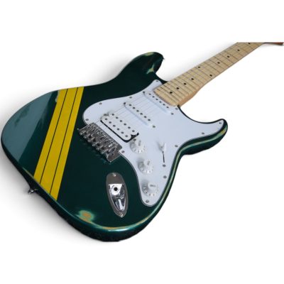 Custom Regent Tom DeLonge Sherwood Green Yellow Stripes Electric Guitar - Image 9