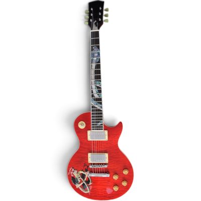 Custom Crown Translucent Red Quilted Maple Top Snakepit Slash Guitar - Image 4