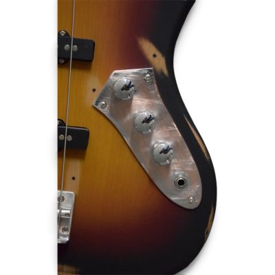 Custom Regent Jaco Pastorius Relic Aged Tobacco Sunburst 4 String Jazz Bass No Frets - Image 7