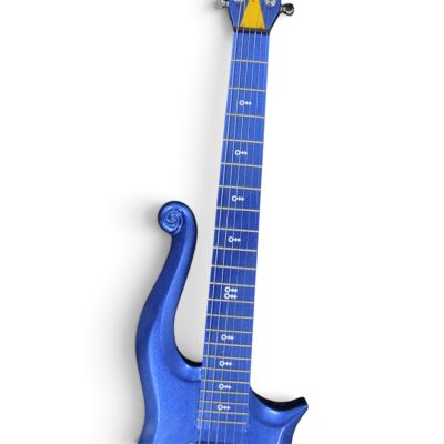 Custom Ember Prince Cloud Metallic Blue Angel Electric Guitar Chrome Hardware - Image 7