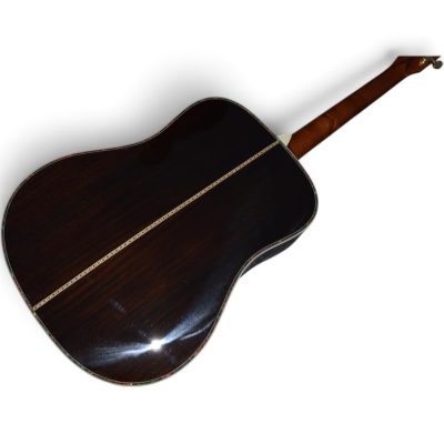 Custom Vertex D45 Amber Solid Spruce Top Acoustic Electric Guitar Fishman Pickups - Image 9