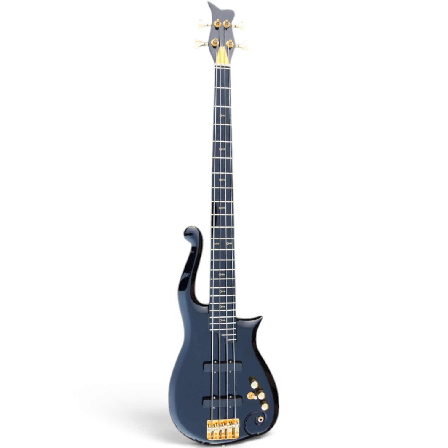 Custom Ember Prince Cloud Black Finish 4 String Bass - Image 3
