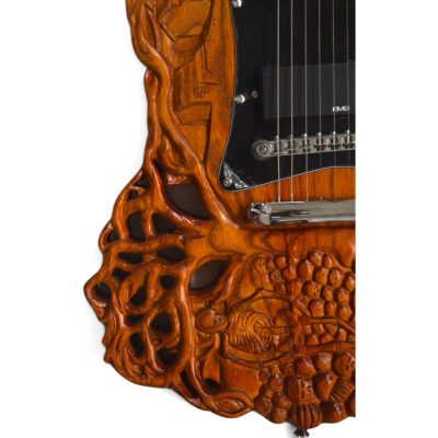 Custom Crown SG Engrave Carved Skull Bones Electric Guitar - Image 4