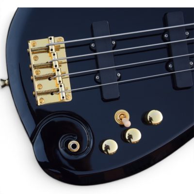 Custom Ember Prince Cloud Black Finish 4 String Bass - Image 8