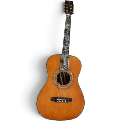 Custom Vertex Amber Classical Solid Spruce Top Acoustic Guitar D45 - Image 4